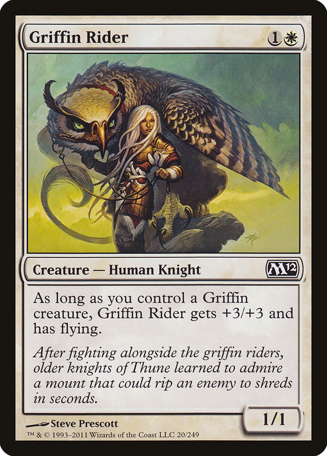 Griffin Rider [Magic 2012] MTG Single Magic: The Gathering | Red Claw Gaming
