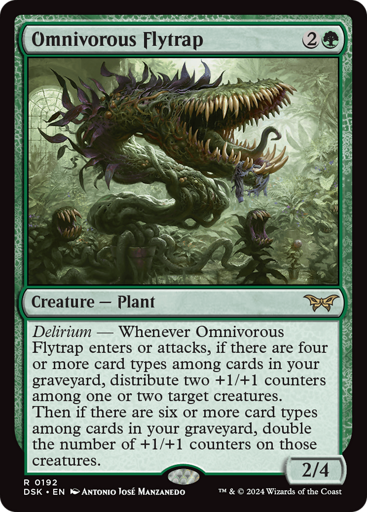 Omnivorous Flytrap [Duskmourn: House of Horror] MTG Single Magic: The Gathering | Red Claw Gaming