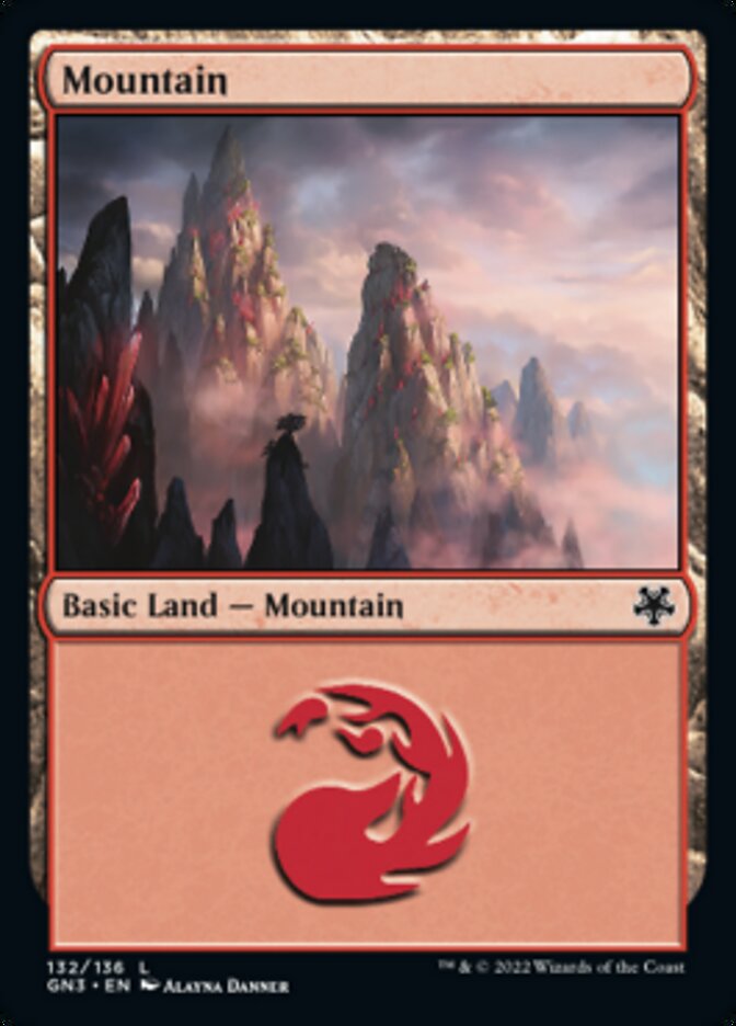 Mountain (132) [Game Night: Free-for-All] MTG Single Magic: The Gathering | Red Claw Gaming