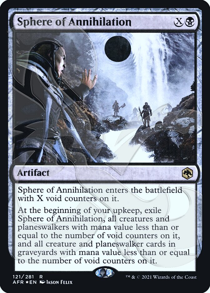 Sphere of Annihilation (Ampersand Promo) [Dungeons & Dragons: Adventures in the Forgotten Realms Promos] MTG Single Magic: The Gathering | Red Claw Gaming