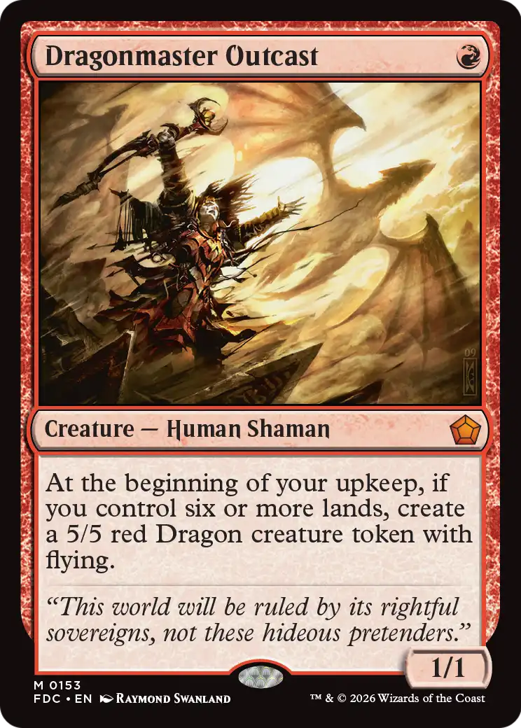 Dragonmaster Outcast [Foundations Commander] | Red Claw Gaming