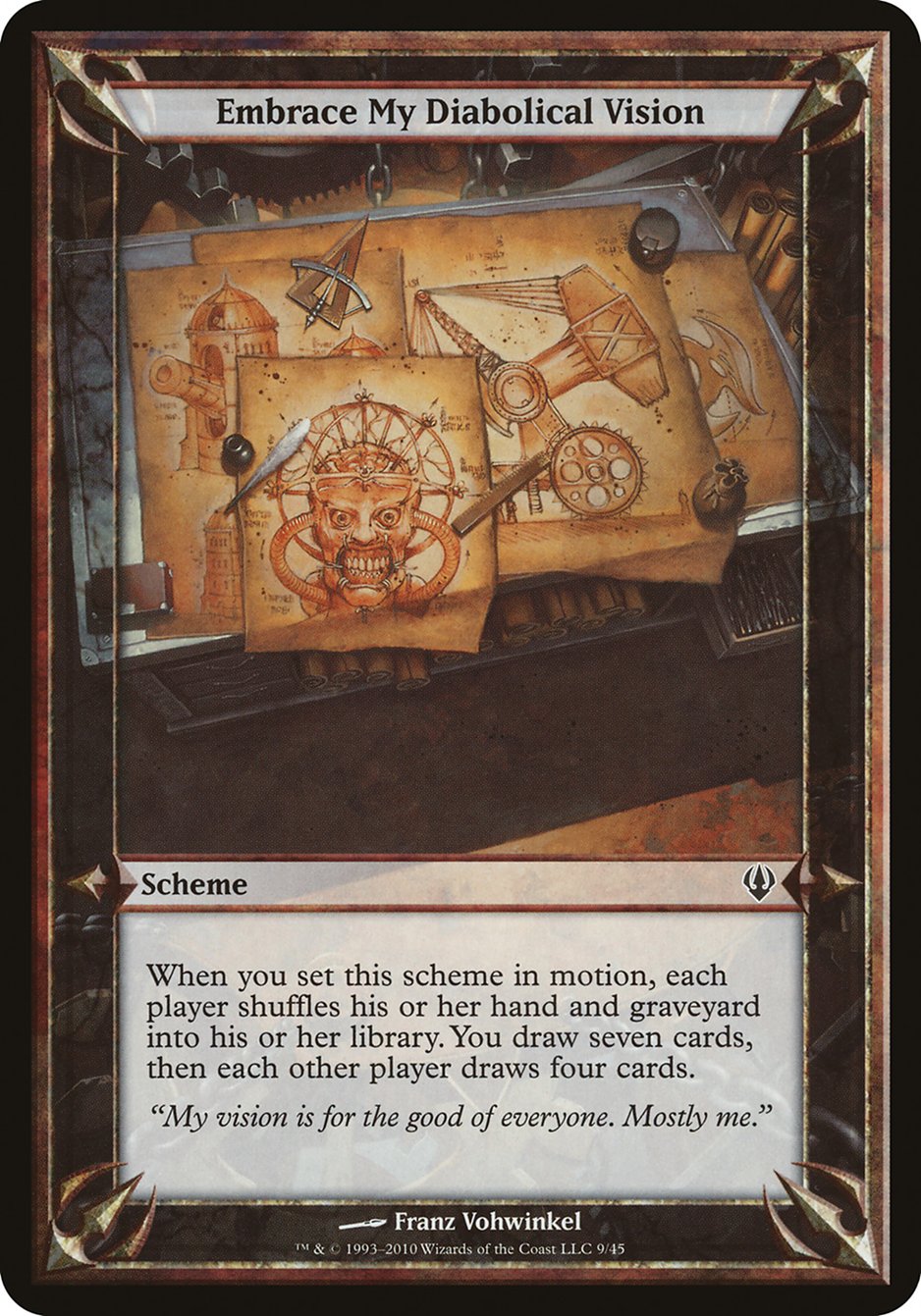 Embrace My Diabolical Vision (Schemes) [Archenemy Schemes] MTG Single Magic: The Gathering | Red Claw Gaming