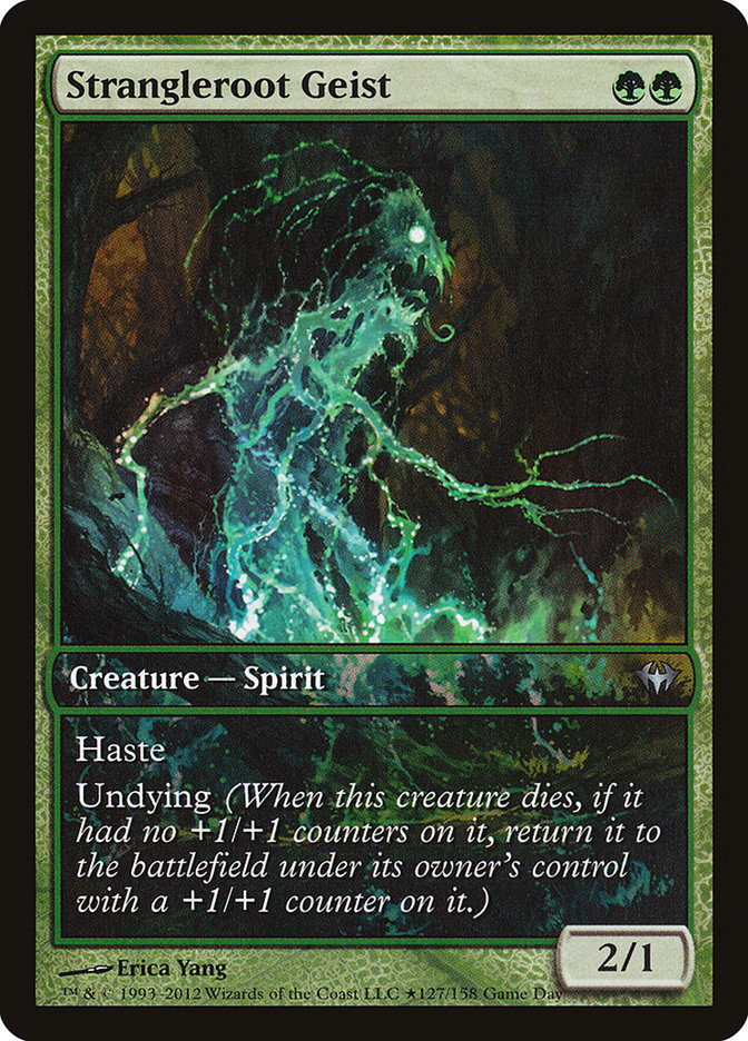 Strangleroot Geist (Game Day) [Dark Ascension Promos] MTG Single Magic: The Gathering | Red Claw Gaming