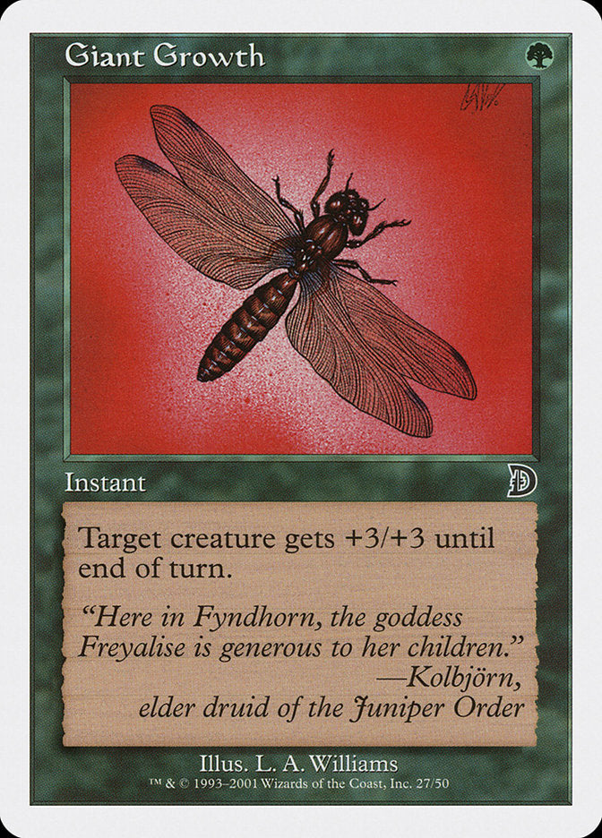 Giant Growth [Deckmasters] MTG Single Magic: The Gathering | Red Claw Gaming