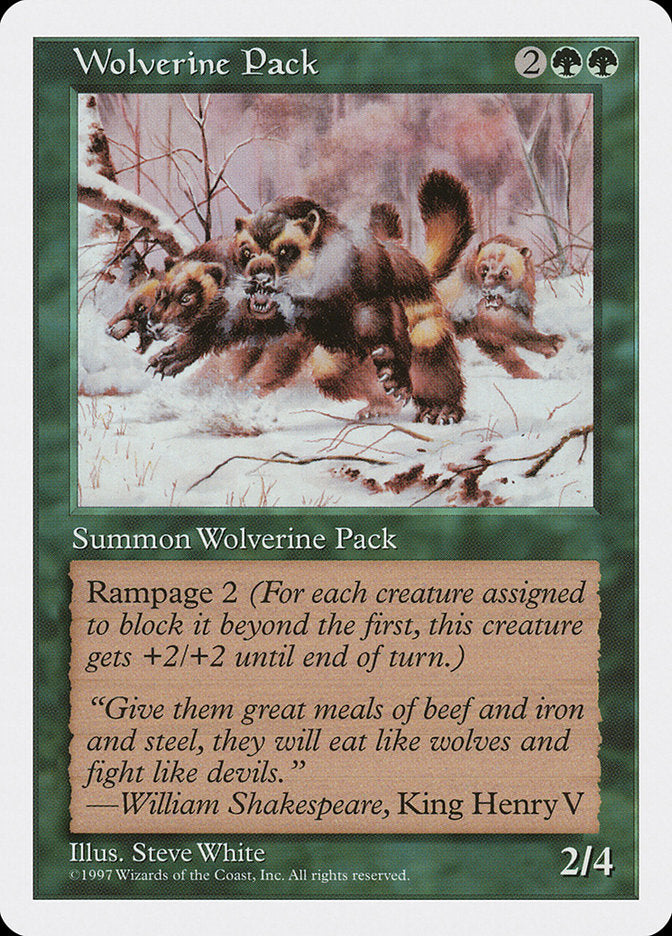 Wolverine Pack [Fifth Edition] MTG Single Magic: The Gathering | Red Claw Gaming
