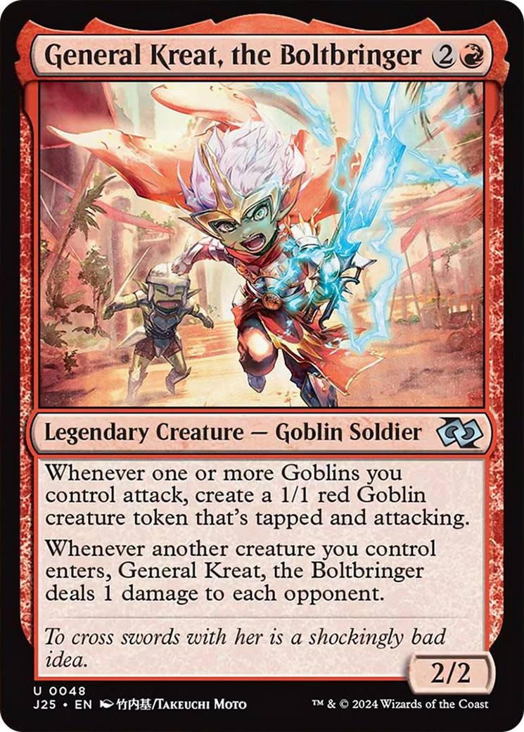 General Kreat, the Boltbringer (Anime) [Foundations Jumpstart] MTG Single Magic: The Gathering | Red Claw Gaming