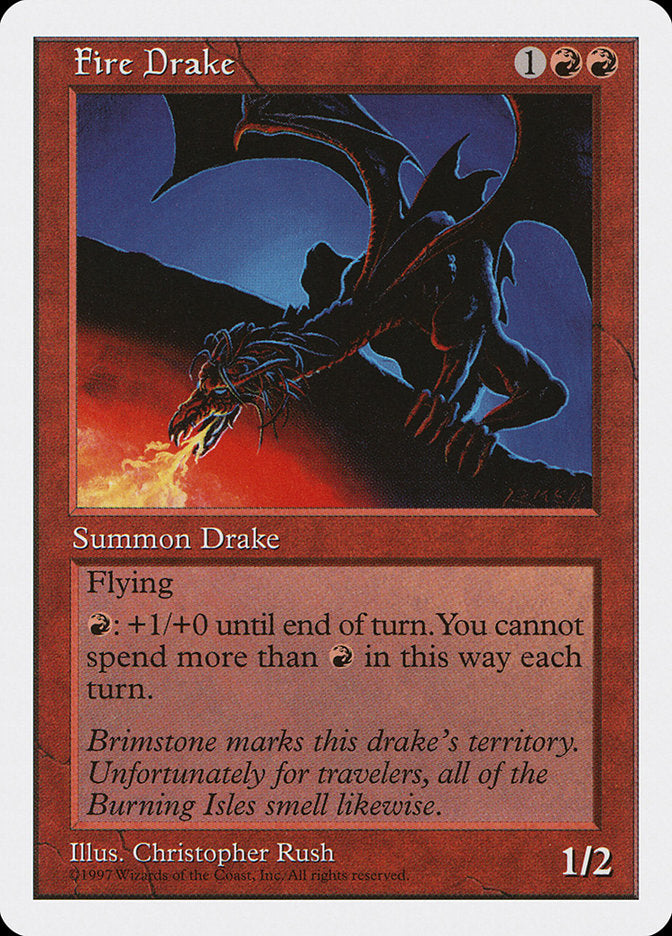 Fire Drake [Fifth Edition] MTG Single Magic: The Gathering | Red Claw Gaming