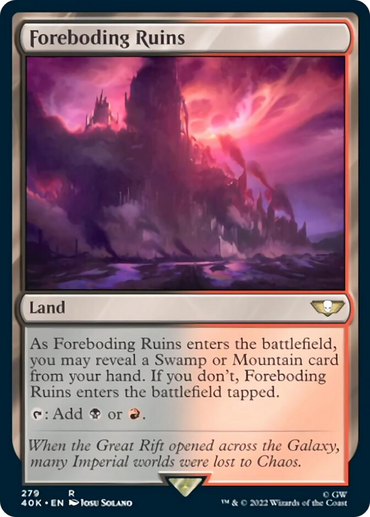 Foreboding Ruins [Warhammer 40,000] MTG Single Magic: The Gathering | Red Claw Gaming