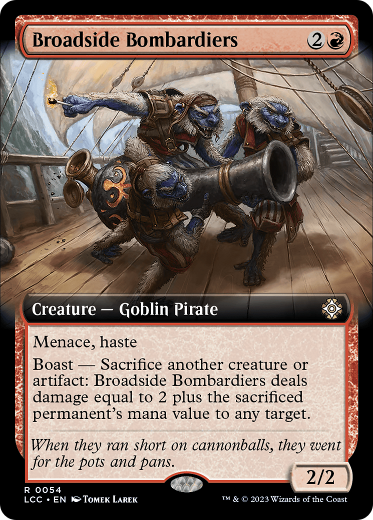 Broadside Bombardiers (Extended Art) [The Lost Caverns of Ixalan Commander] MTG Single Magic: The Gathering | Red Claw Gaming