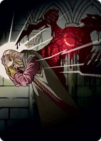 Agonizing Remorse Art Card [Strixhaven: School of Mages Art Series] MTG Single Magic: The Gathering | Red Claw Gaming