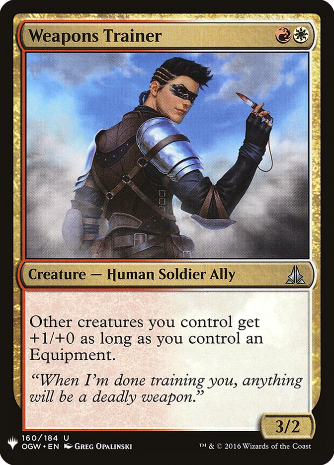 Weapons Trainer [Mystery Booster] MTG Single Magic: The Gathering | Red Claw Gaming