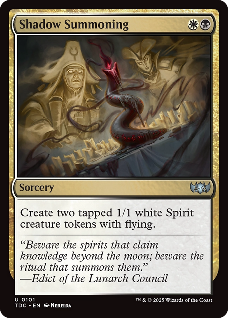 Shadow Summoning [Tarkir: Dragonstorm Commander] MTG Single Magic: The Gathering | Red Claw Gaming
