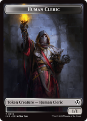 Demon // Human Cleric Double-Sided Token [Innistrad Remastered Tokens] MTG Single Magic: The Gathering | Red Claw Gaming