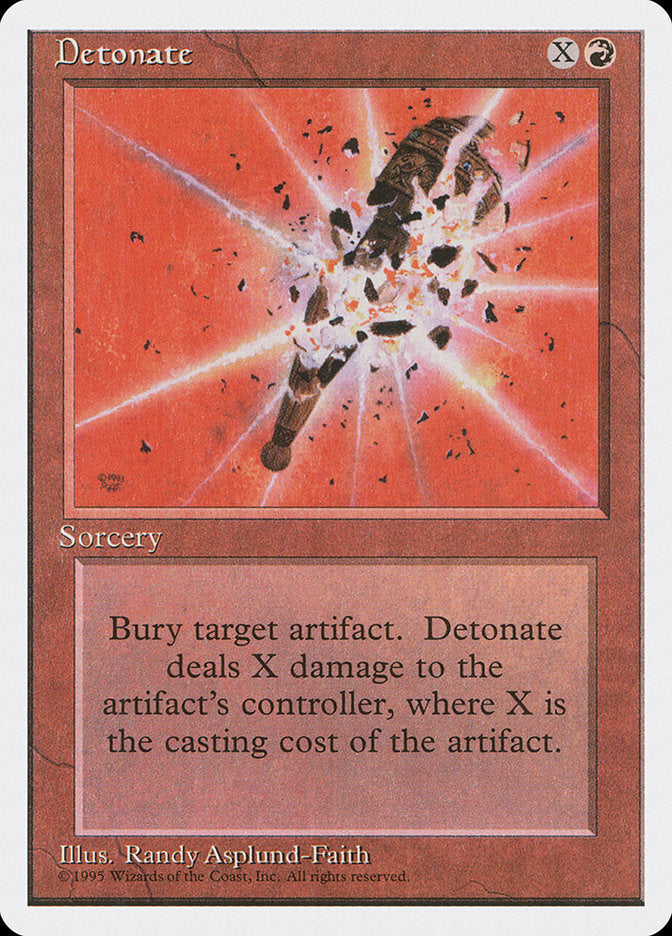 Detonate [Fourth Edition] MTG Single Magic: The Gathering | Red Claw Gaming