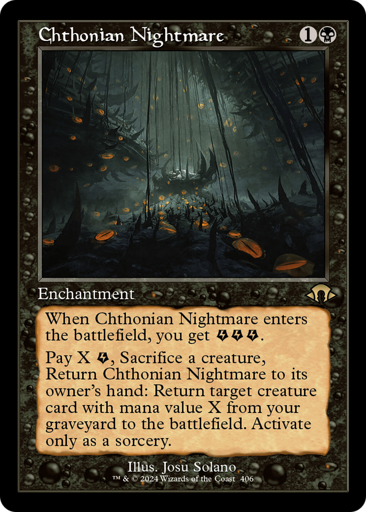 Chthonian Nightmare (Retro) [Modern Horizons 3] MTG Single Magic: The Gathering    | Red Claw Gaming