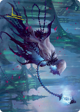Wanderlight Spirit Art Card (Gold-Stamped Signature) [Innistrad: Crimson Vow Art Series] MTG Single Magic: The Gathering | Red Claw Gaming