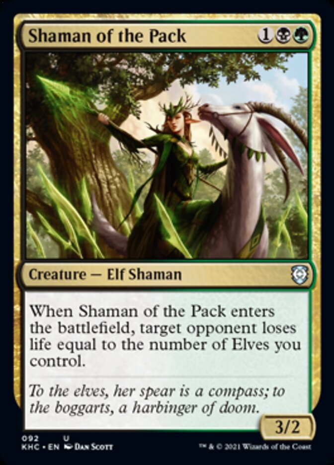 Shaman of the Pack [Kaldheim Commander] MTG Single Magic: The Gathering | Red Claw Gaming