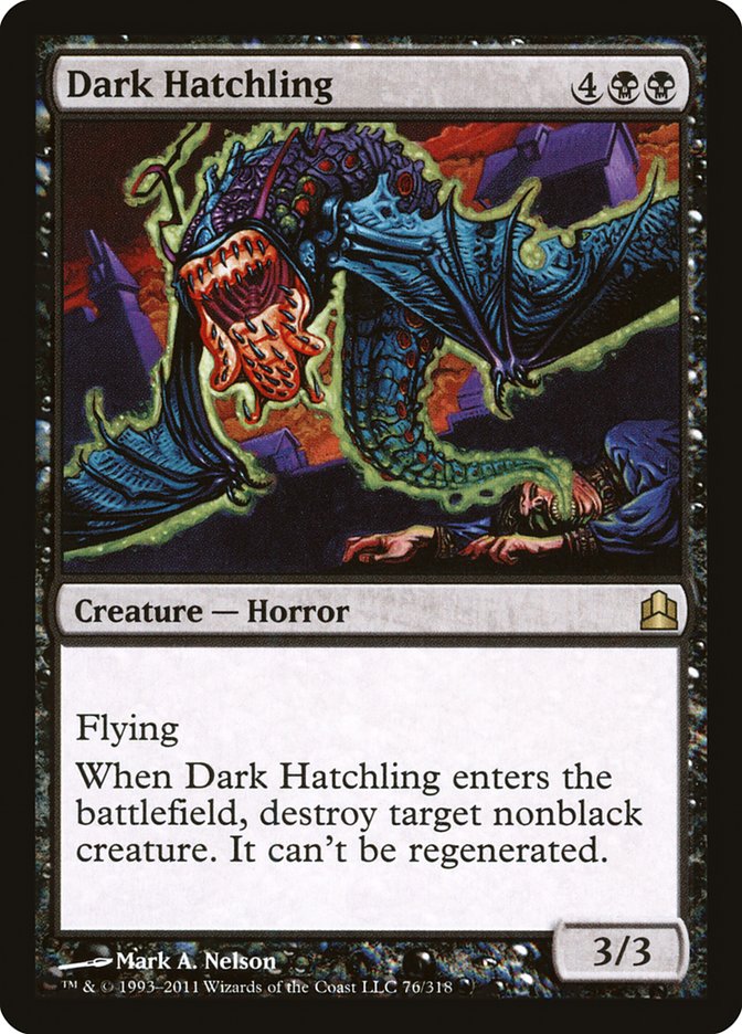 Dark Hatchling [Commander 2011] MTG Single Magic: The Gathering | Red Claw Gaming