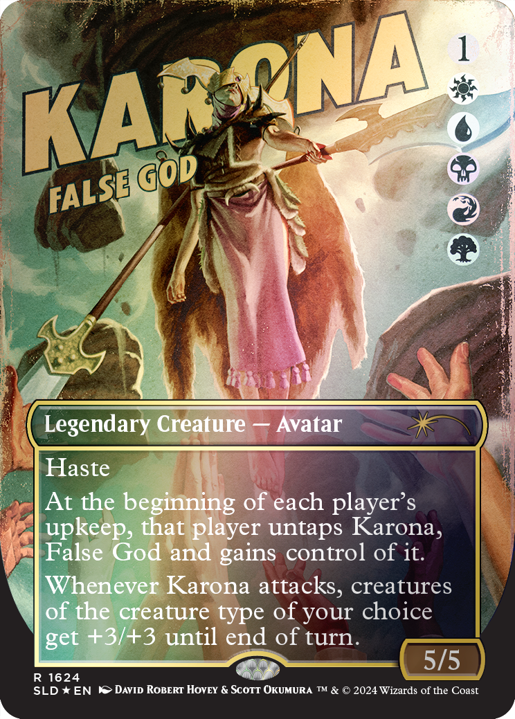 Karona, False God (Rainbow Foil) [Secret Lair Drop Series] MTG Single Magic: The Gathering | Red Claw Gaming