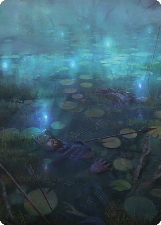 The Dead Marshes Art Card [The Lord of the Rings: Tales of Middle-earth Art Series] MTG Single Magic: The Gathering | Red Claw Gaming