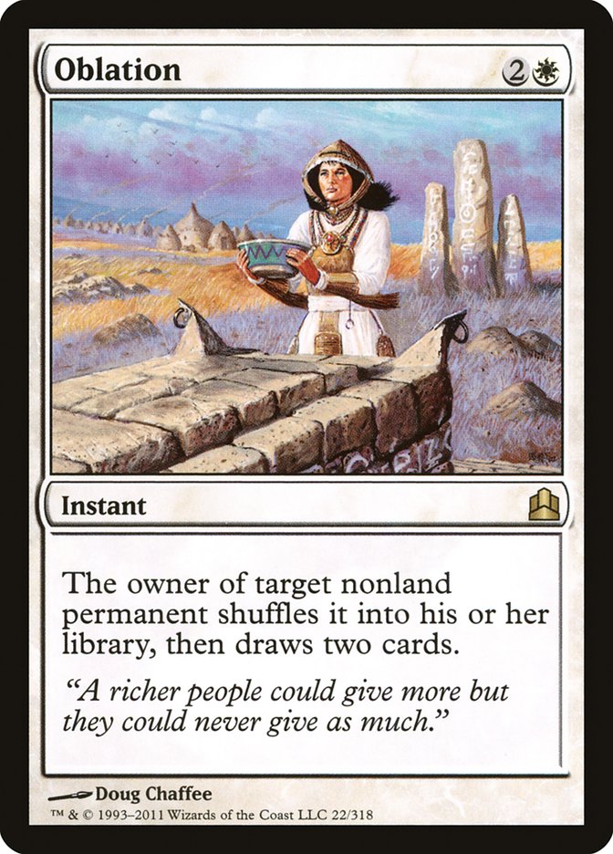Oblation [Commander 2011] MTG Single Magic: The Gathering | Red Claw Gaming