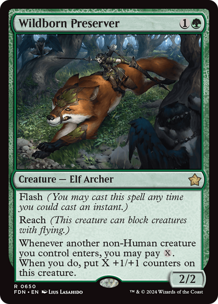 Wildborn Preserver [Foundations] MTG Single Magic: The Gathering | Red Claw Gaming