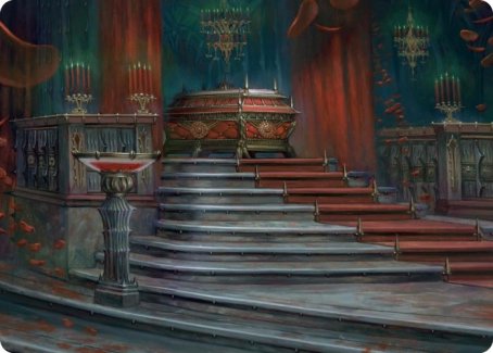 Edgar Markov's Coffin Art Card [Innistrad: Crimson Vow Art Series] MTG Single Magic: The Gathering | Red Claw Gaming