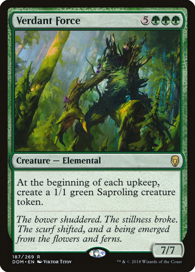 Verdant Force [Dominaria] MTG Single Magic: The Gathering | Red Claw Gaming