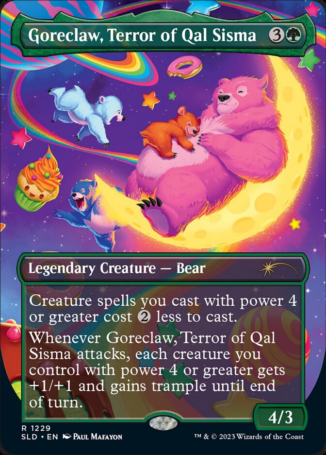 Goreclaw, Terror of Qal Sisma (Borderless) [Secret Lair Drop Series] MTG Single Magic: The Gathering | Red Claw Gaming