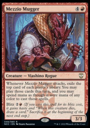 Mezzio Mugger (Promo Pack) [Streets of New Capenna Commander Promos] MTG Single Magic: The Gathering | Red Claw Gaming