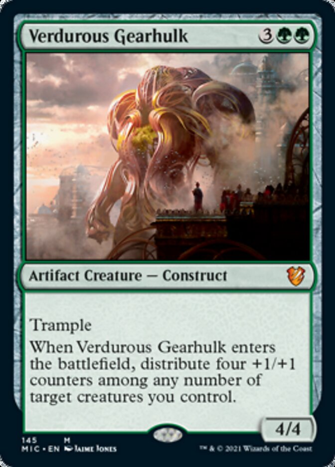 Verdurous Gearhulk [Innistrad: Midnight Hunt Commander] MTG Single Magic: The Gathering | Red Claw Gaming