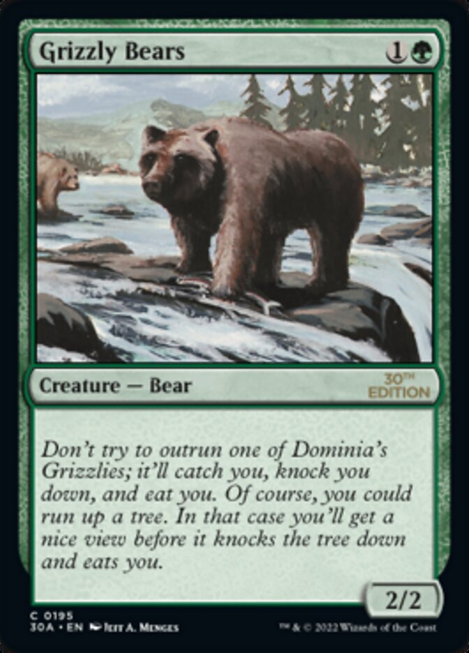 Grizzly Bears [30th Anniversary Edition] MTG Single Magic: The Gathering | Red Claw Gaming