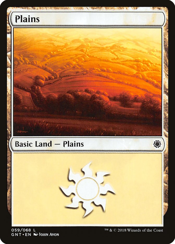 Plains (59) [Game Night 2018] MTG Single Magic: The Gathering | Red Claw Gaming