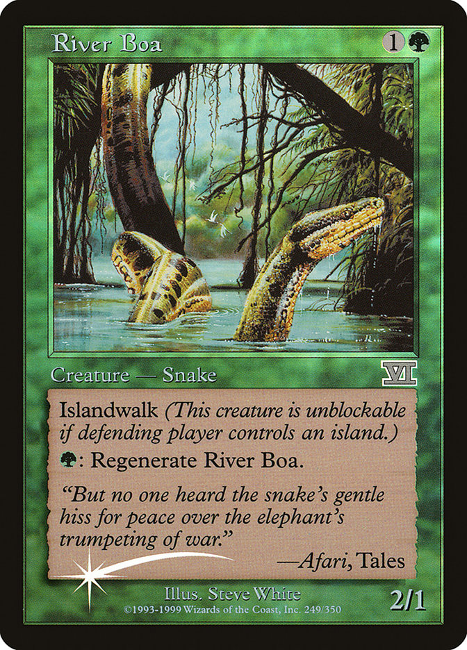 River Boa [Friday Night Magic 2000] MTG Single Magic: The Gathering | Red Claw Gaming