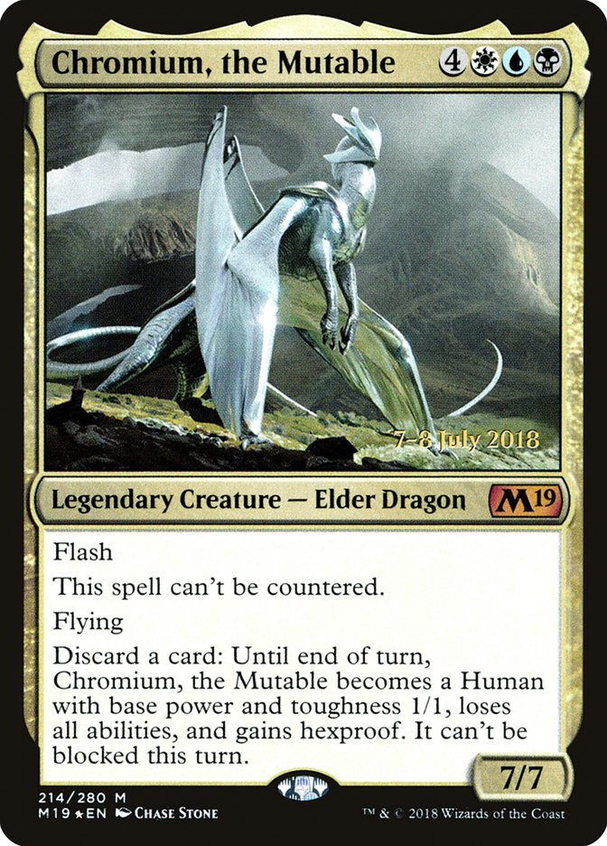 Chromium, the Mutable [Core Set 2019 Prerelease Promos] MTG Single Magic: The Gathering | Red Claw Gaming