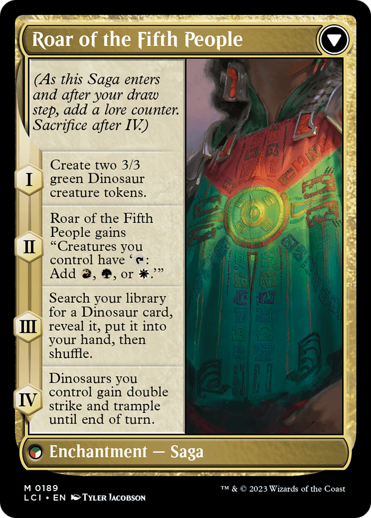 Huatli, Poet of Unity // Roar of the Fifth People [The Lost Caverns of Ixalan] MTG Single Magic: The Gathering    | Red Claw Gaming