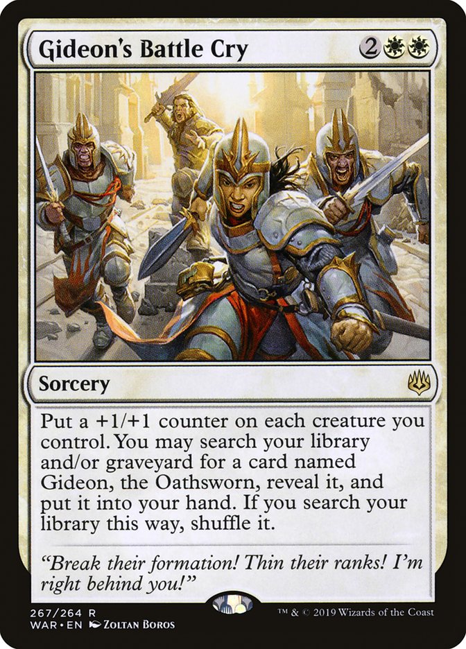 Gideon's Battle Cry [War of the Spark] MTG Single Magic: The Gathering | Red Claw Gaming