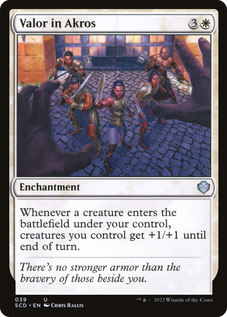 Valor in Akros [Starter Commander Decks] MTG Single Magic: The Gathering | Red Claw Gaming