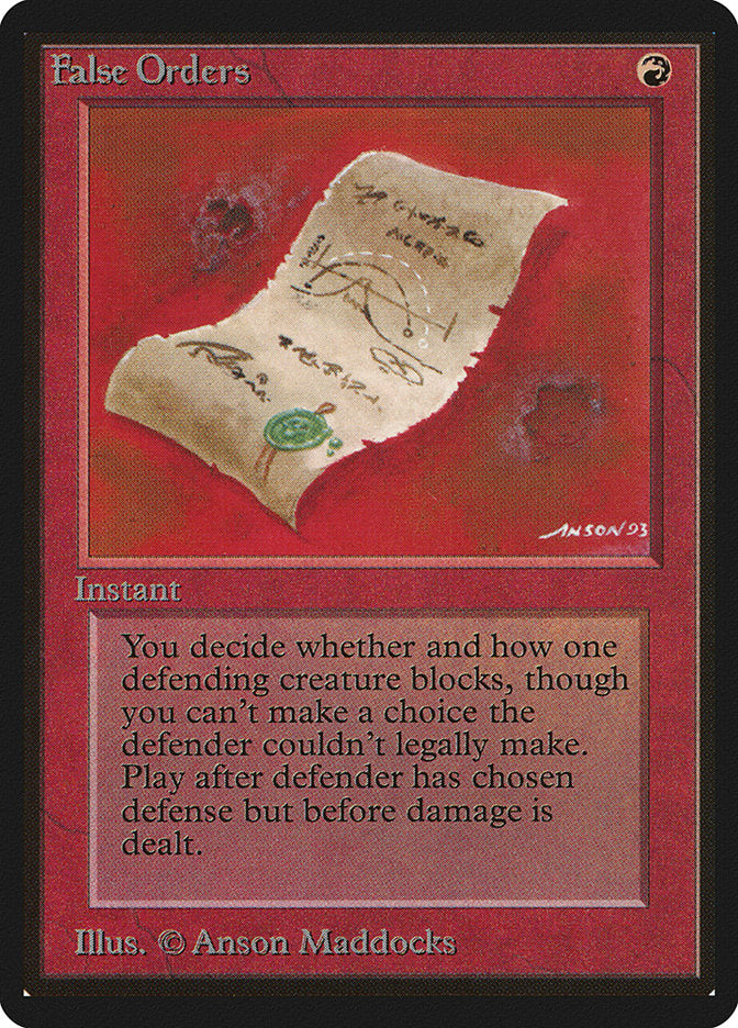 False Orders [Beta Edition] MTG Single Magic: The Gathering | Red Claw Gaming
