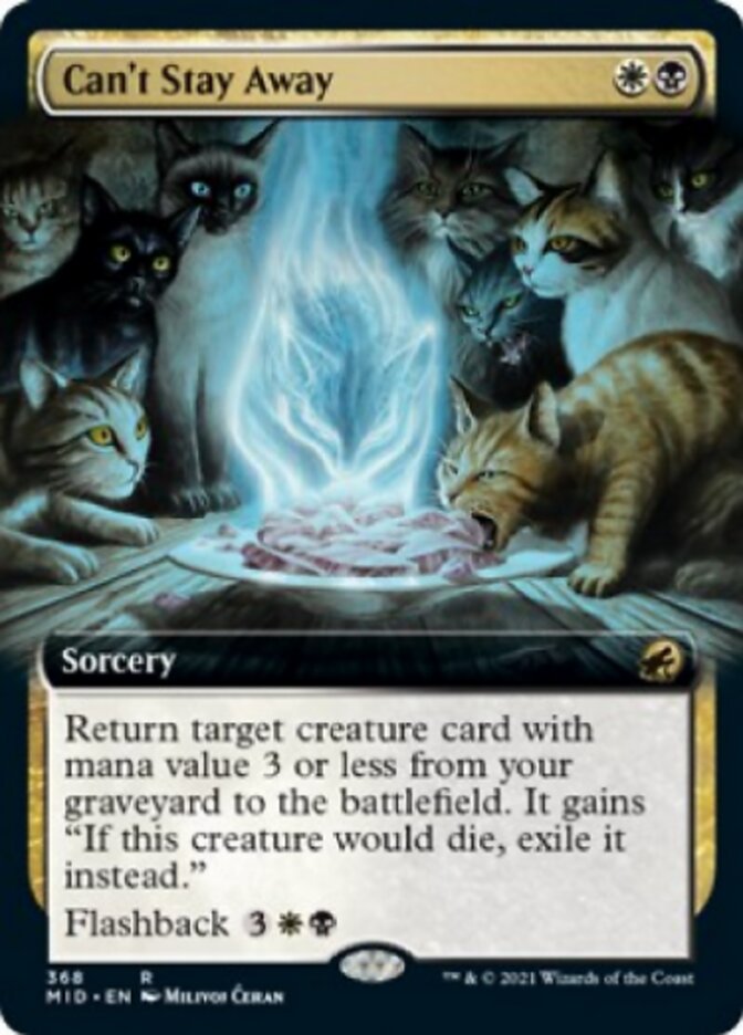 Can't Stay Away (Extended Art) [Innistrad: Midnight Hunt] MTG Single Magic: The Gathering | Red Claw Gaming