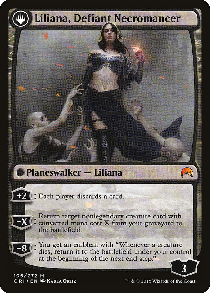 Liliana, Heretical Healer // Liliana, Defiant Necromancer [Magic Origins] MTG Single Magic: The Gathering | Red Claw Gaming