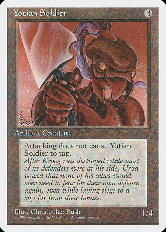 Yotian Soldier [Fourth Edition] MTG Single Magic: The Gathering | Red Claw Gaming