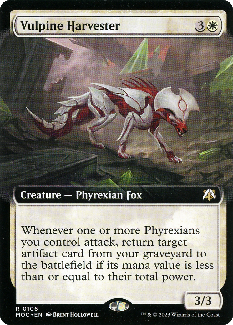 Vulpine Harvester (Extended Art) [March of the Machine Commander] MTG Single Magic: The Gathering | Red Claw Gaming