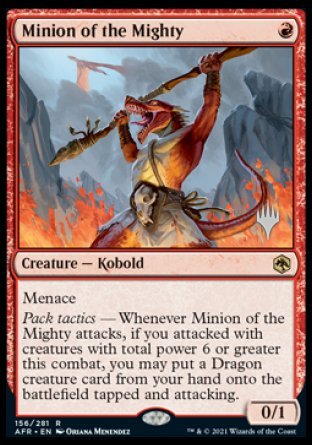Minion of the Mighty (Promo Pack) [Dungeons & Dragons: Adventures in the Forgotten Realms Promos] MTG Single Magic: The Gathering | Red Claw Gaming