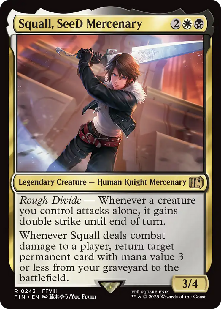 Squall, SeeD Mercenary [FINAL FANTASY] MTG Single Magic: The Gathering | Red Claw Gaming