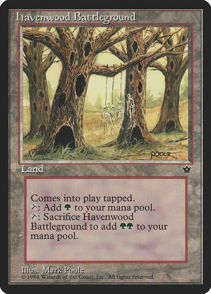 Havenwood Battleground [Fallen Empires] MTG Single Magic: The Gathering | Red Claw Gaming