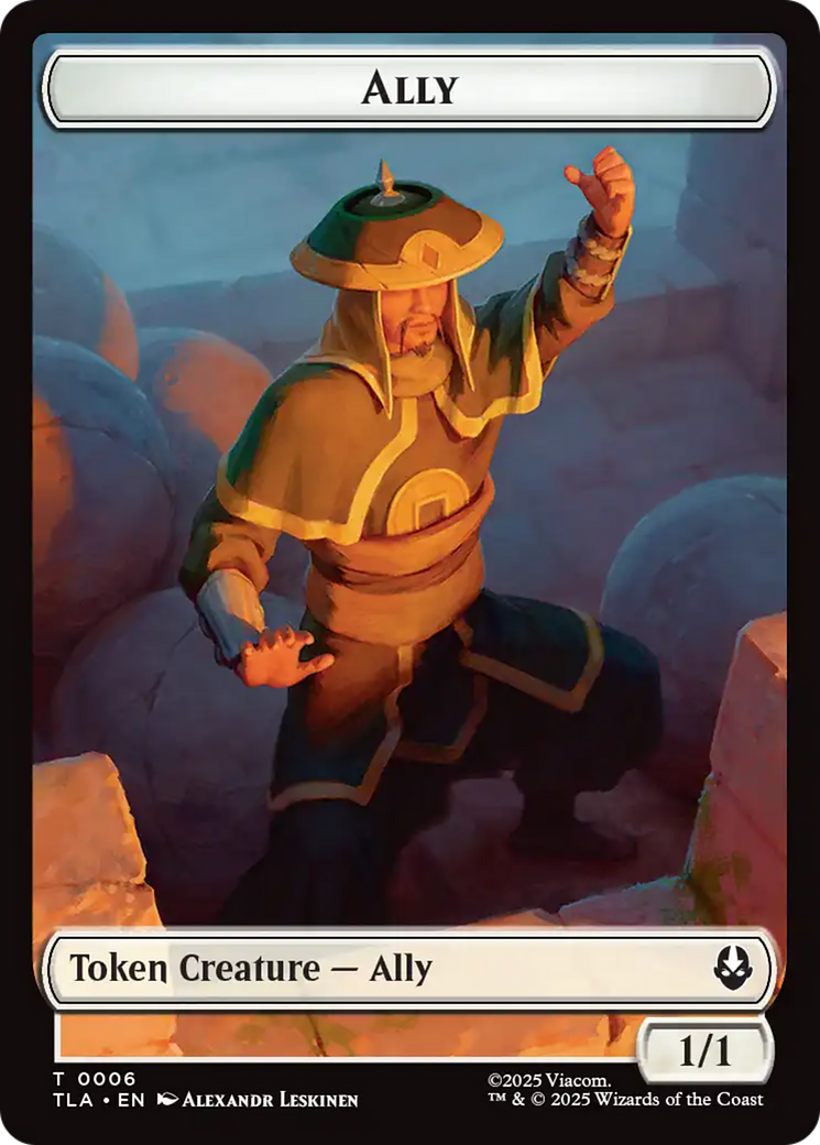 Ally (0006) // Bear Double-Sided Tokens [Avatar: The Last Airbender Tokens] MTG Single Magic: The Gathering | Red Claw Gaming