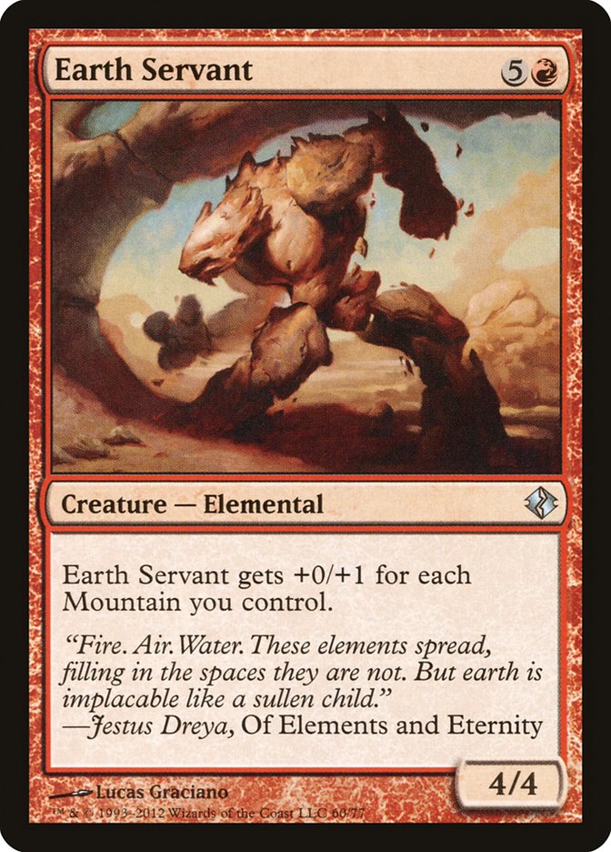 Earth Servant [Duel Decks: Venser vs. Koth] MTG Single Magic: The Gathering | Red Claw Gaming