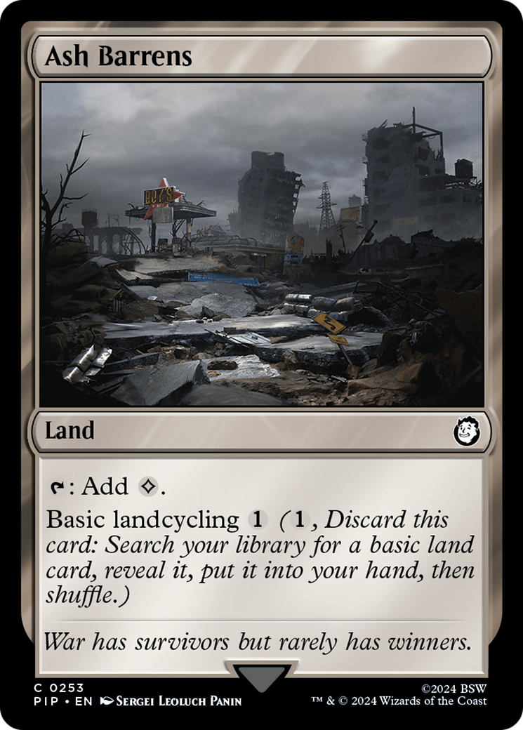Ash Barrens [Fallout] MTG Single Magic: The Gathering | Red Claw Gaming
