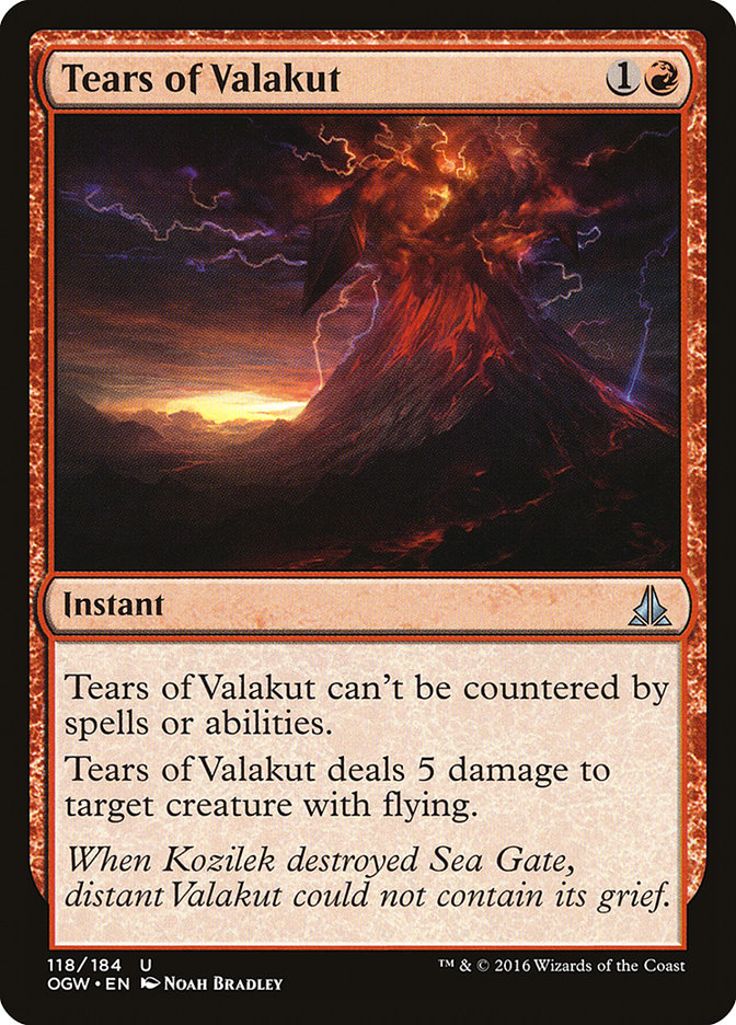 Tears of Valakut [Oath of the Gatewatch] MTG Single Magic: The Gathering | Red Claw Gaming